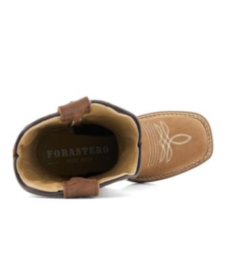 Women's Authentic Leather Flowers Embroidery Western Boots 93659