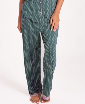 Women's Floral Stretch-Knit Short Sleeve Pajama Set