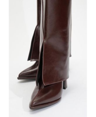 Women Aja Block Heel Convertible Knee High Boot