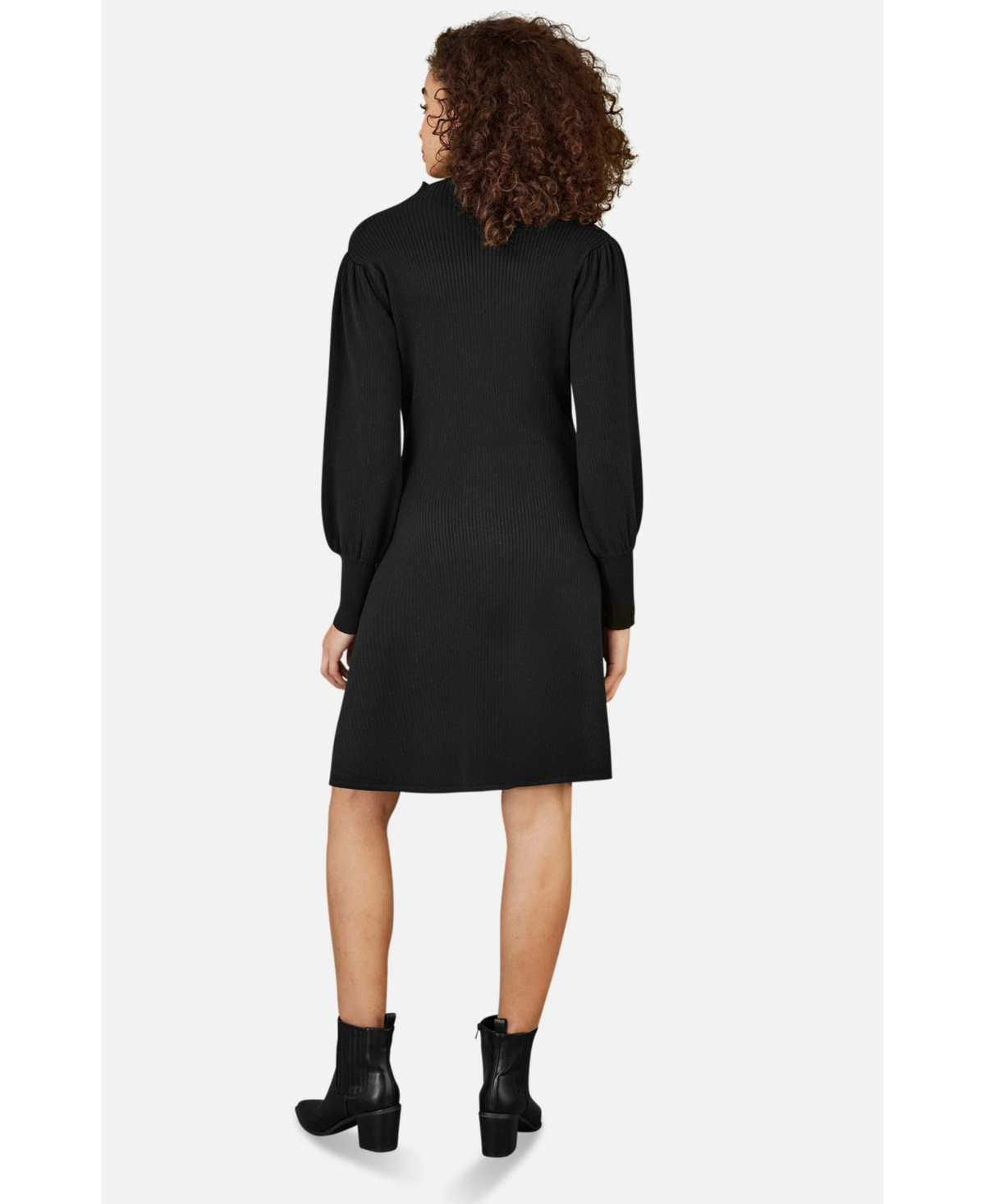 Yumi Women's Knitted Button Up Midi Dress