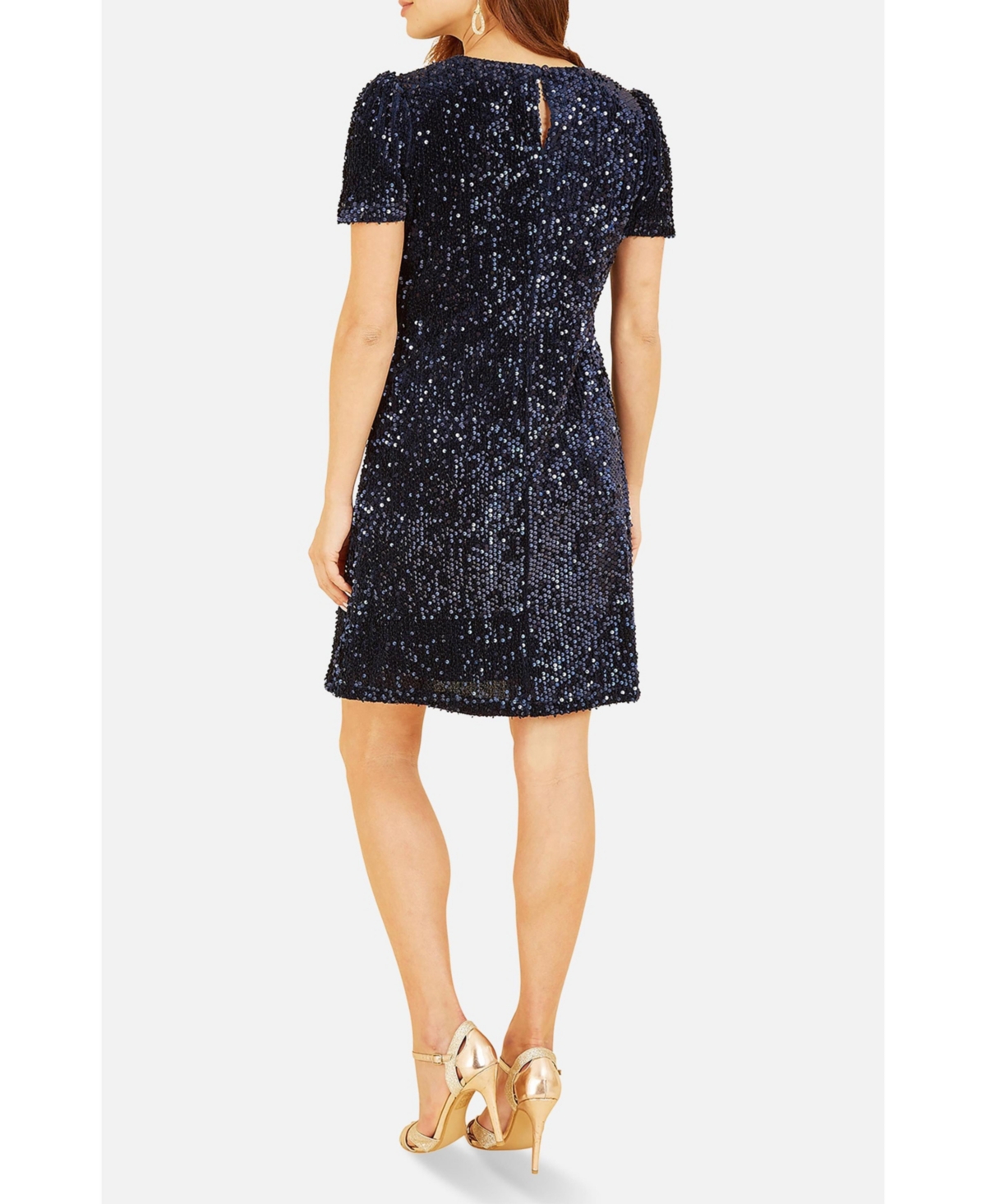 Yumi Women's Sequin Tunic Mini Dress