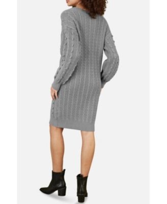 Women's Cable Knit Tunic Dress