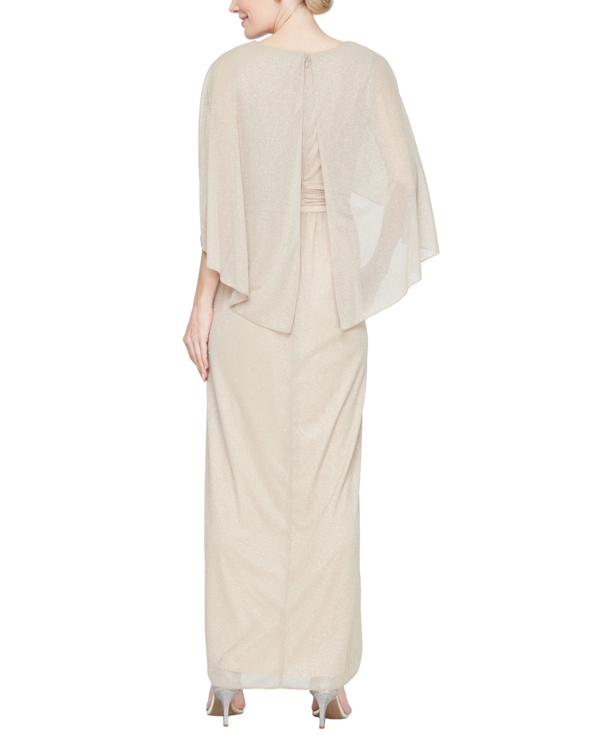 Sl Fashions Petite Ruched Waist Maxi Dress