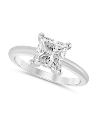 Diamond Princess Solitaire Engagement Ring (3/4 ct. t.w.) in 14k White Gold