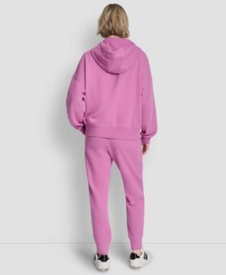 Women's Metallic Bubble Logo Drop Shoulder Pull-On Hoodie