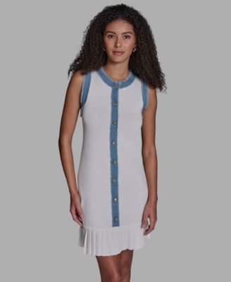 Women's Crewneck Ruffle Hem Dress