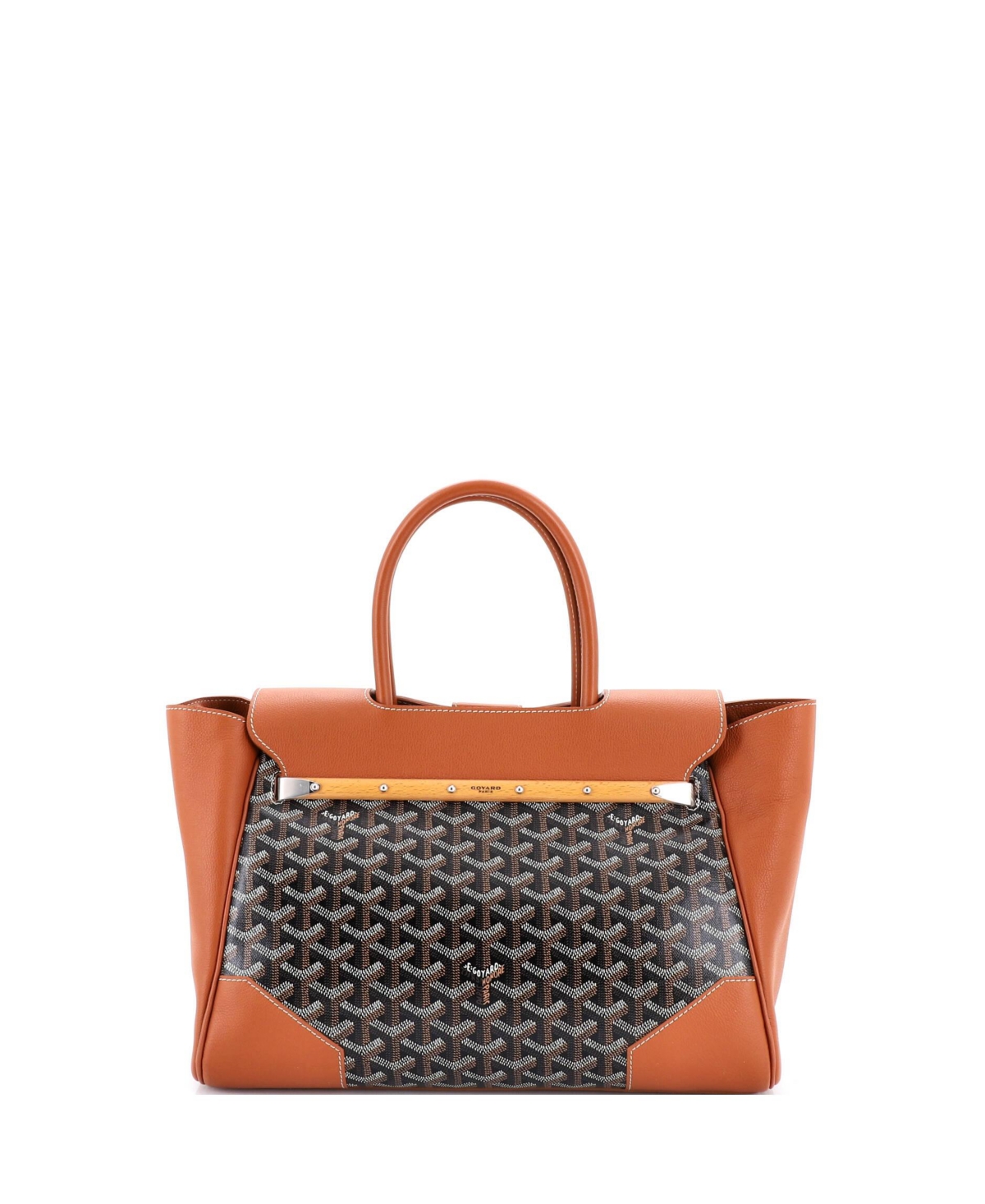 Pre-Owned Goyard Saigon Tote Bag Coated Canvas with Leather