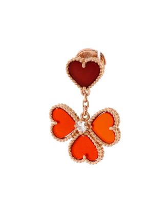 Sweet Alhambra Effeuillage Heart Earrings