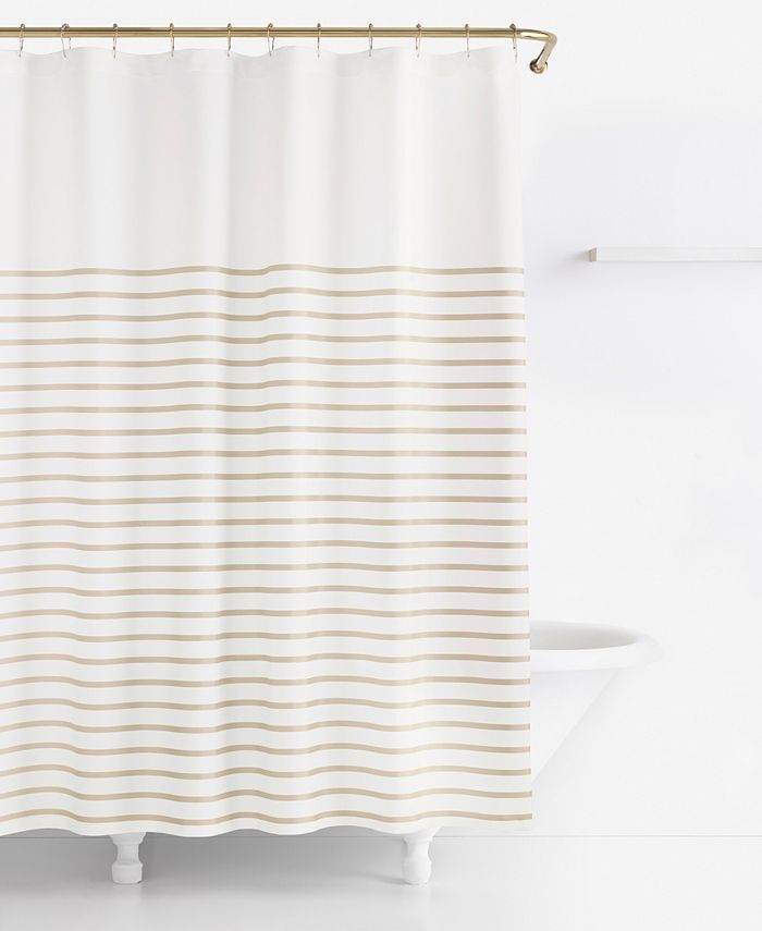 kate spade new york Harbour Stripe Shower Curtain & Reviews - Shower  Curtains - Bed & Bath - Macy's