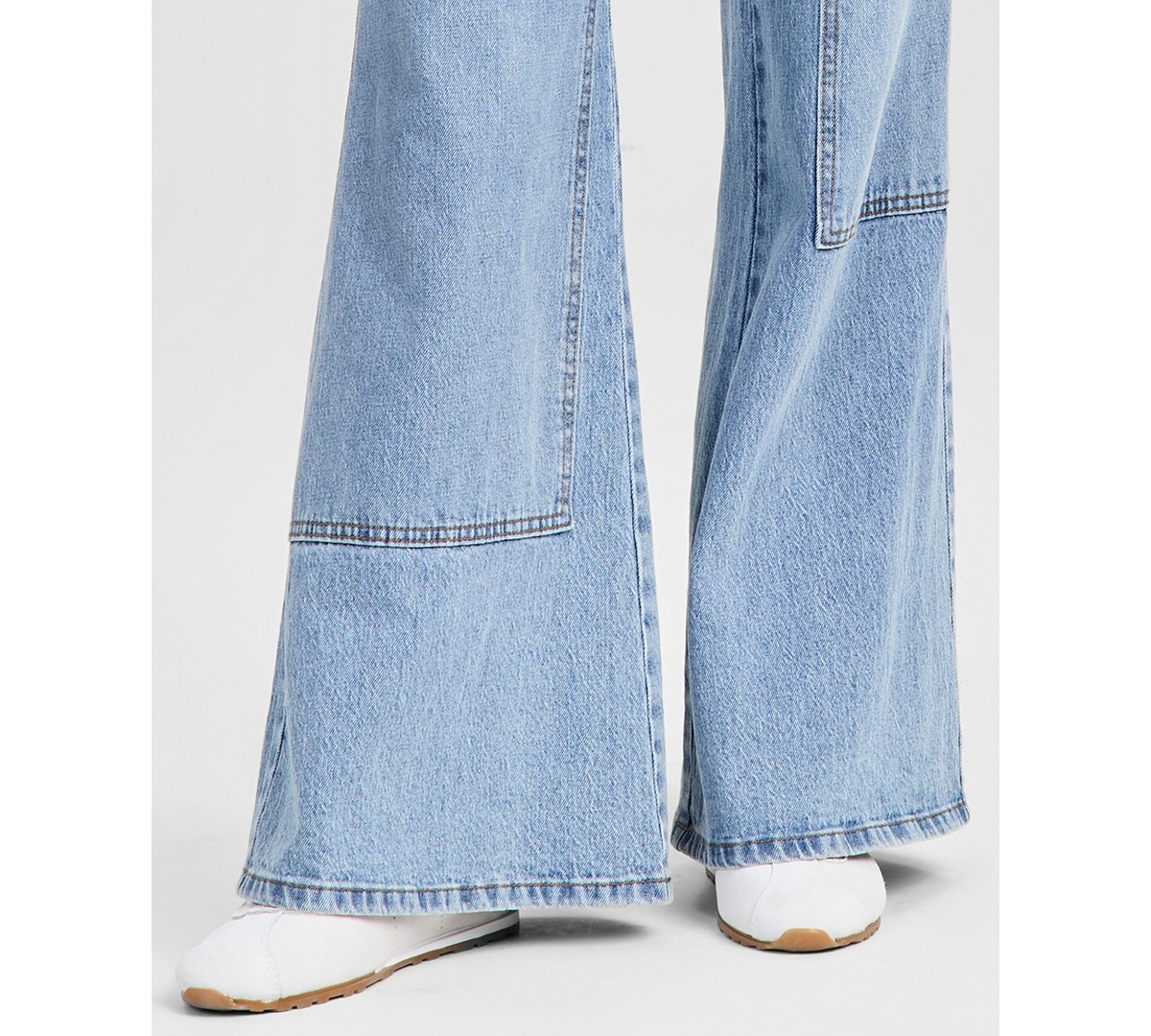 And Now This Women's Patchwork Flare-Leg Jeans, Macy's Exclusive