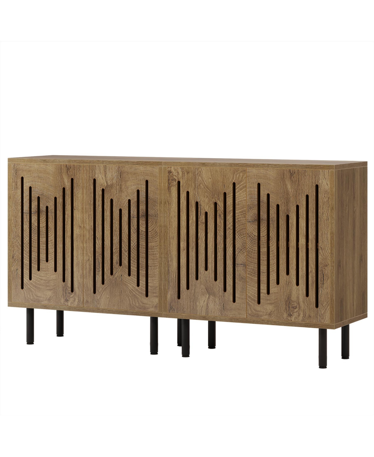 Tribesigns Kitchen Cabinet with Storage, 59" Buffet Sideboard Cabinet with Adjustable Shelves
