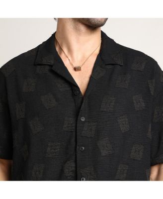 Men's Onyx Black Indie-Cuban Oversized Shirt