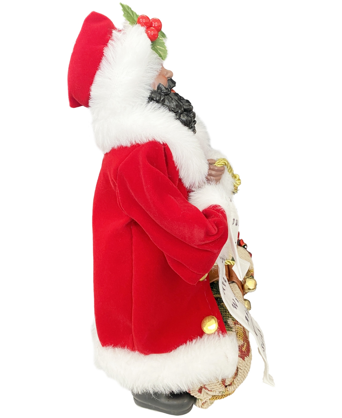 Santa's Workshop 12" Checking His List Santa Claus In Red