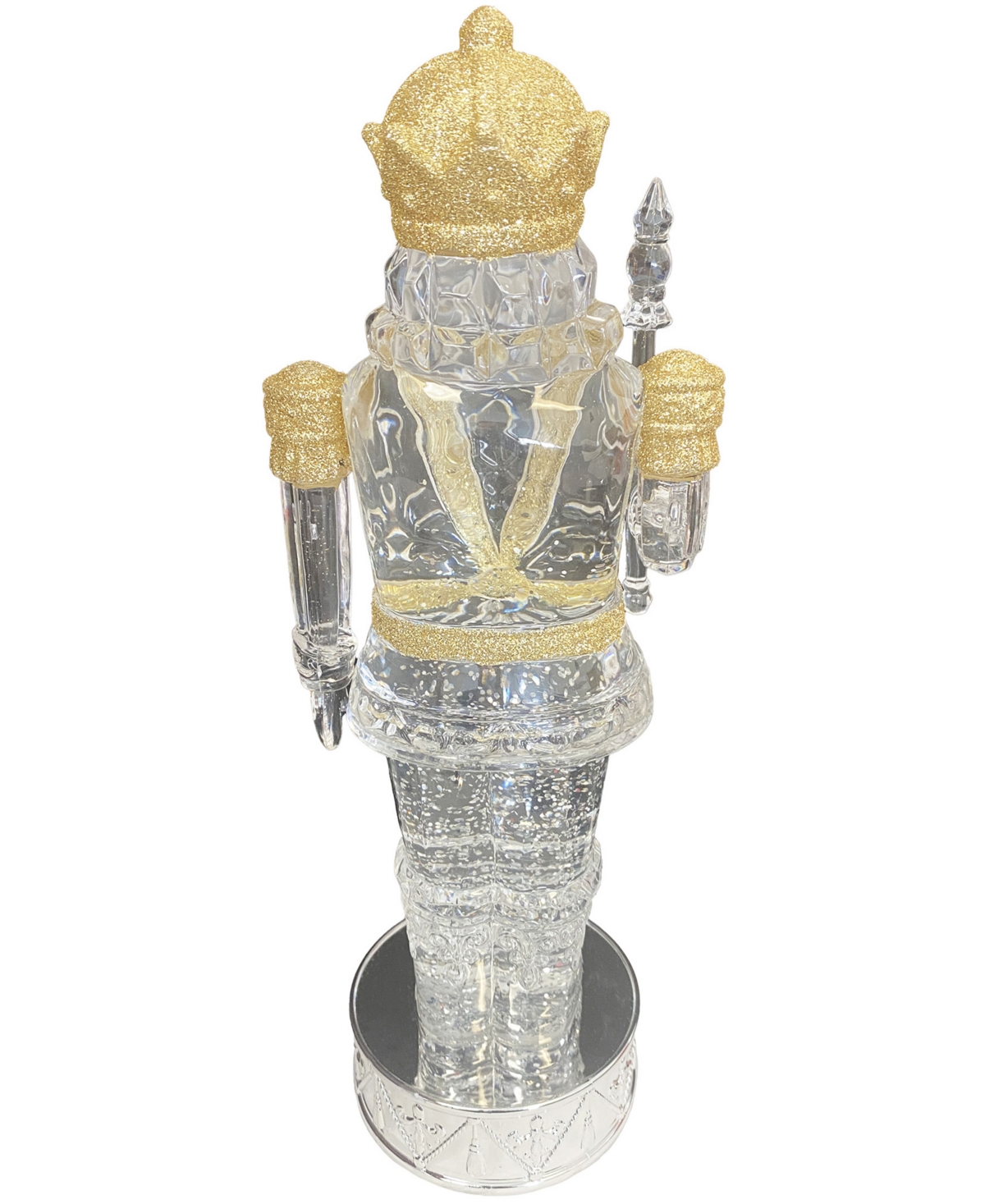 Santa's Workshop 13" Nutcracker Glitter Globe In Transparent