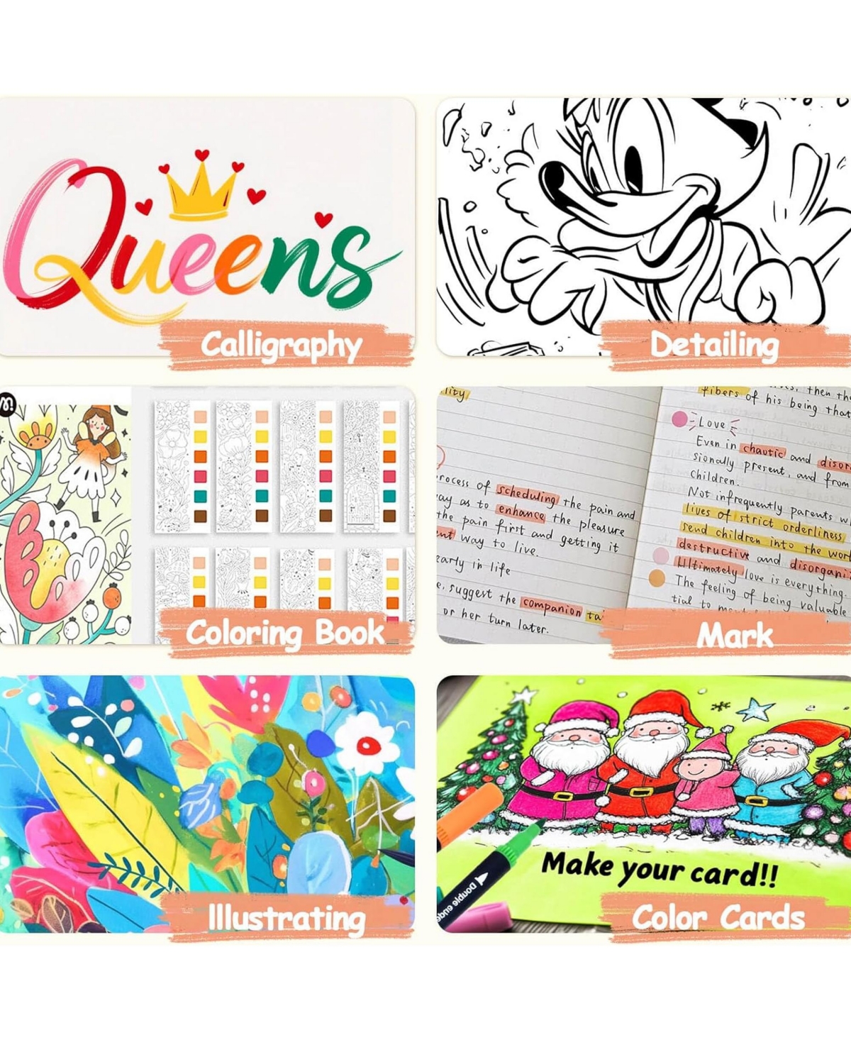 Htutwoo Dual Tip Markers, Gel Acrylic Paint Pen, Non Bleed Art Marker Set for Sketching, Drawing, Rock Painting, Journaling