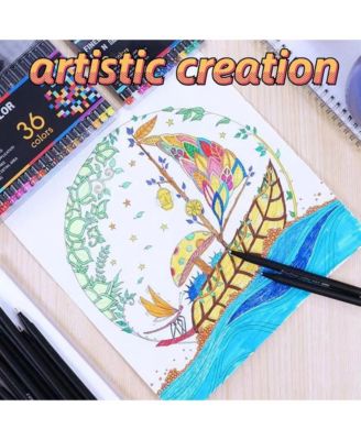 36 Pcs Colorful Gel Pen, Multicolor Journaling Pen, Fineliner Pens for Painting, Sketching, Doodling, Drafting and Art Projects