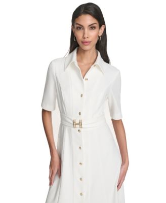 Women's Collared Midi Dress