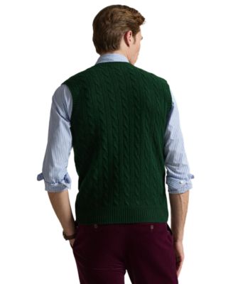 Men's Cable-Knit Wool-Cashmere Sweater Vest