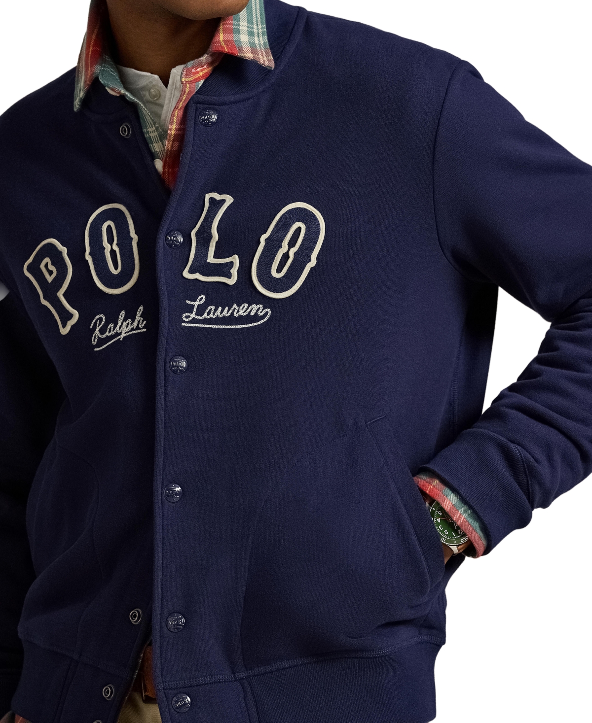 Polo Ralph Lauren Men's Western Logo Baseball Jacket