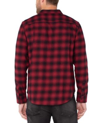 Men's Button-Up Plaid Shirt