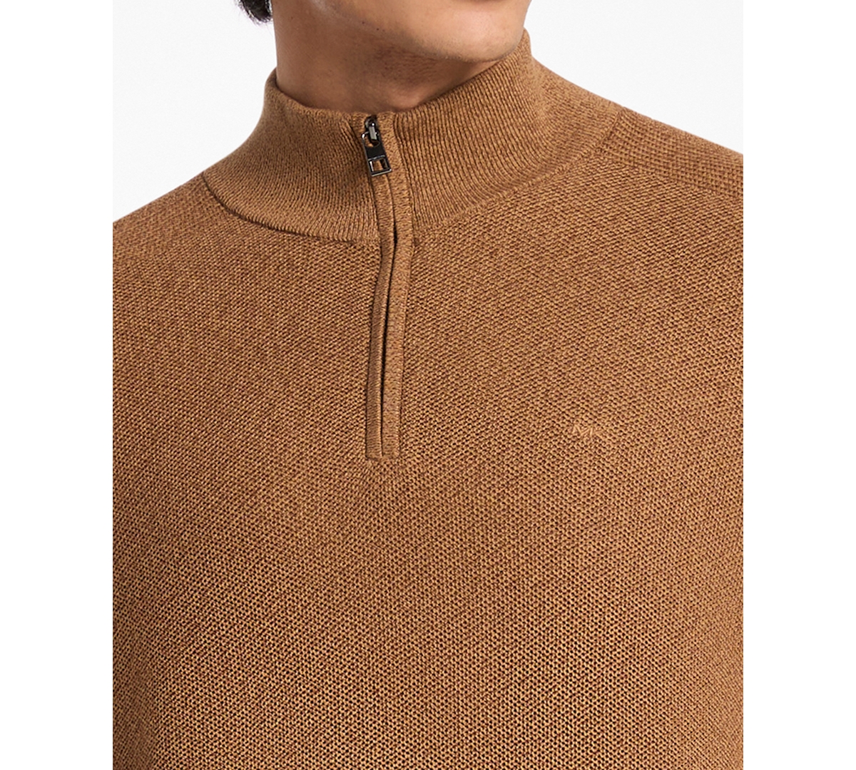 Michael Kors Men's Mouline Texture Quarter-Zip Sweater