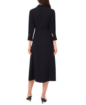 Petite Collared Midi Shirt Dress