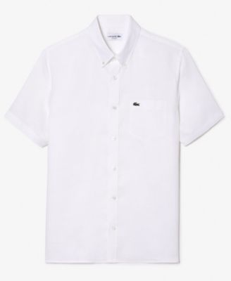 Men's Regular-Fit Logo Linen Shirt