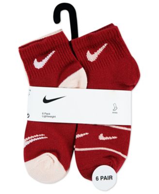 Girls' 4-7 Ankle Socks, 6-Pack