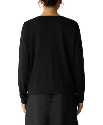 Women's V-Neck Button Front Top