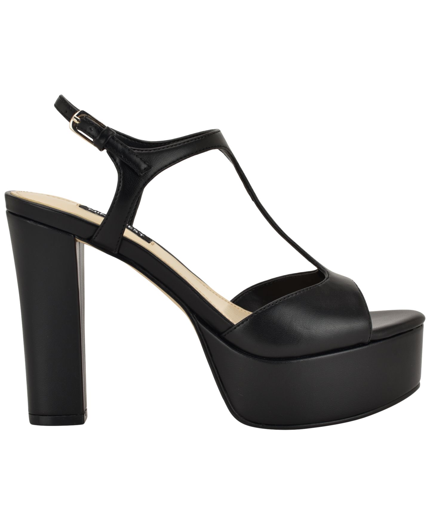 Женские сандалии Nine West Naini High Block Heel Platform, цвет: Чёрный, вариант 1 — фото 2