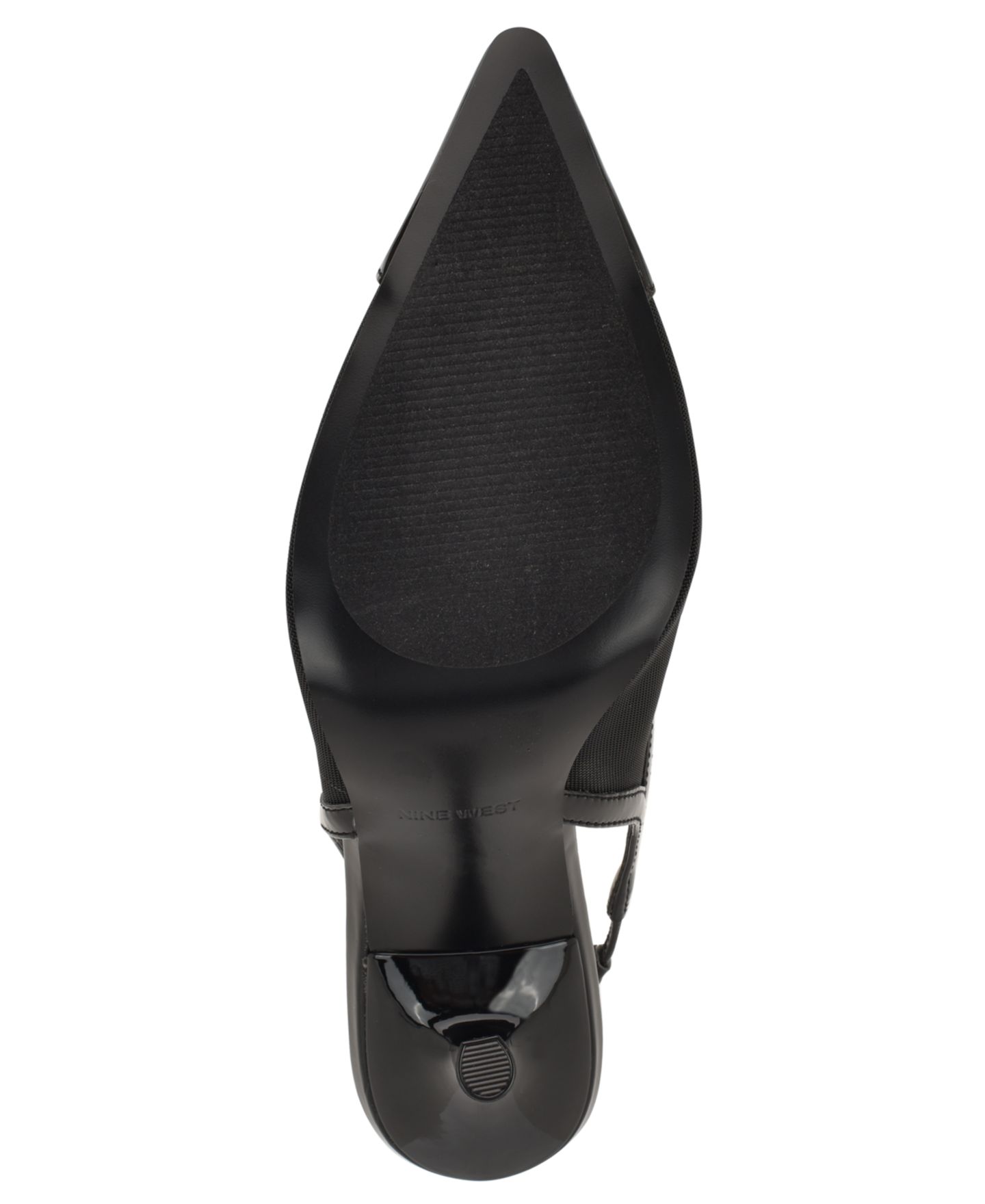 Женские туфли Nine West Jermain Mesh Slingback Stiletto Pumps, цвет: Чёрный сетчатый — фото 5