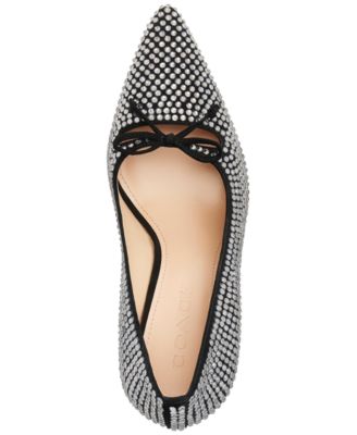 Women's Slip-On Pumps with Crystals