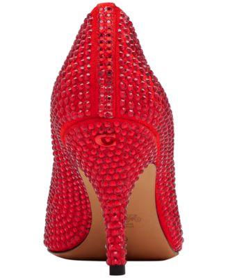 Women's Slip-On Pumps with Crystals