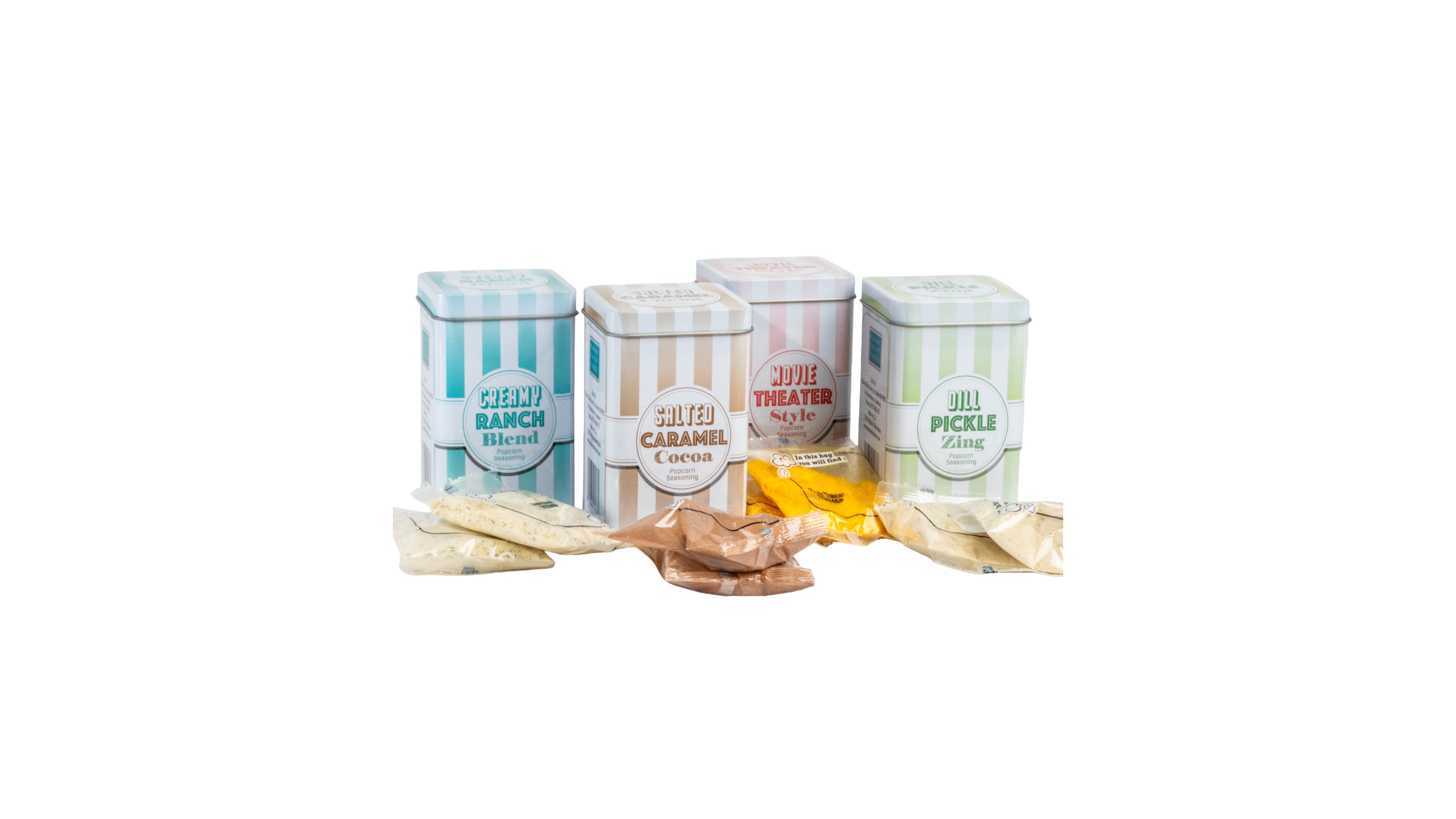 Wabash Valley Farms Gourmet Popcorn Seasoning Gifts, Set of 4