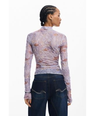 Women's Textured printed T-shirt