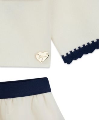 Baby Girls' Long-Sleeve Cardigan and Mesh Skirt, 2-Piece Set