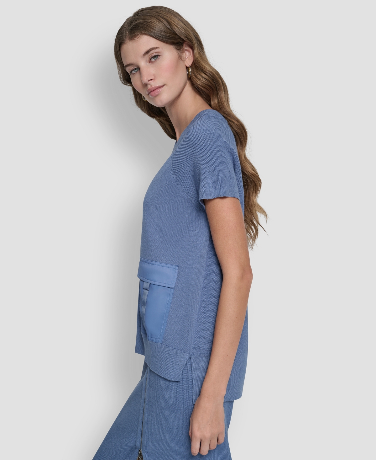 Dkny Women's Cargo Sweater In Blue