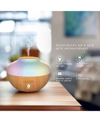Sunset Projector Table Lamp with Essential Oil Aroma Diffuser & 6-Pack of 100% Pure Aromatherapy Oils