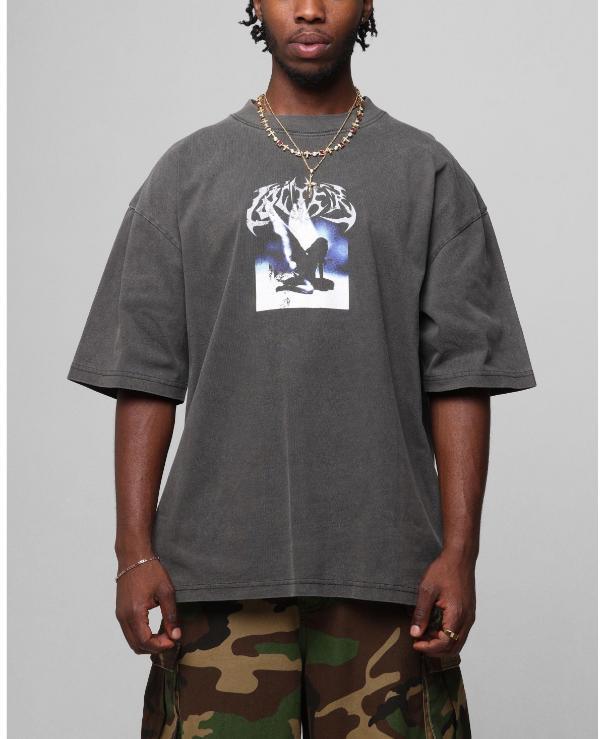 Loiter Men's Faded Print Flannel Shirt