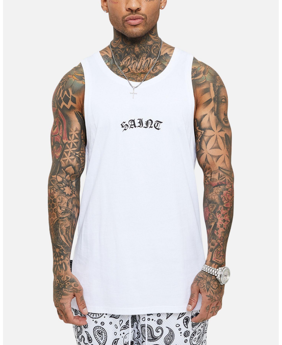 Saint Morta Men's Day Of The Dead Singlet T-Shirts