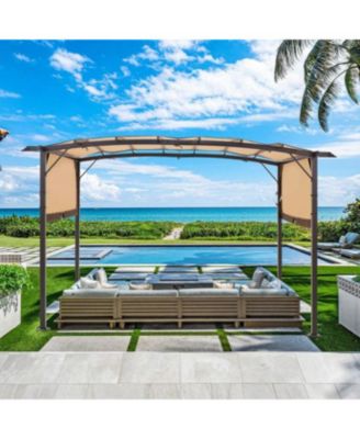 9'x12' Outdoor Pergola Metal Patio Gazebos