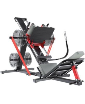 Hack Squat Leg Press Machine, 2 in 1 Adjustable Leg Exercise Workout Machine