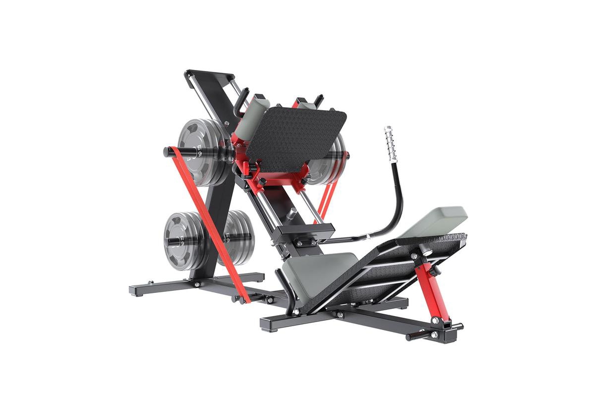 Aecojoy Hack Squat Leg Press Machine, 2 in 1 Adjustable Leg Exercise Workout Machine