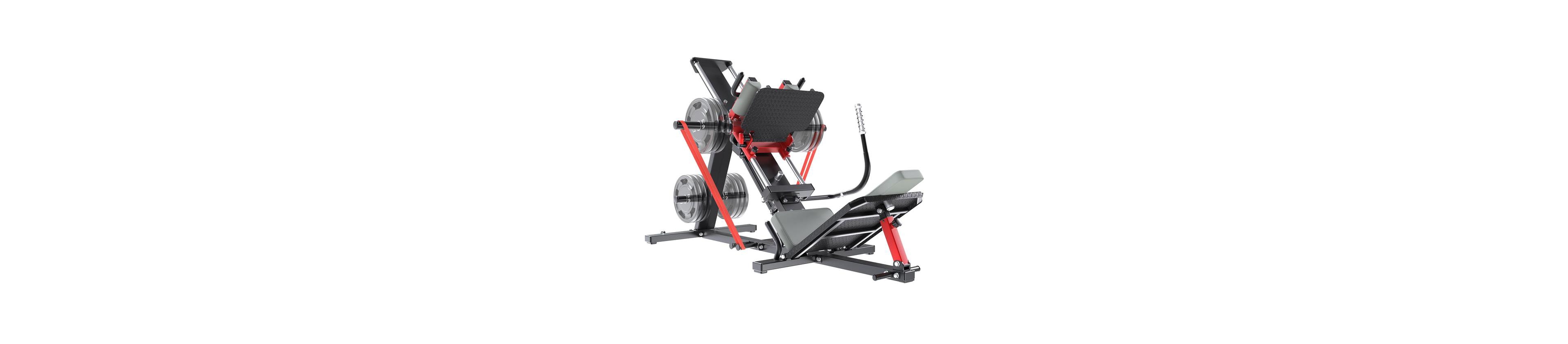 Aecojoy Hack Squat Leg Press Machine, 2 in 1 Adjustable Leg Exercise Workout Machine