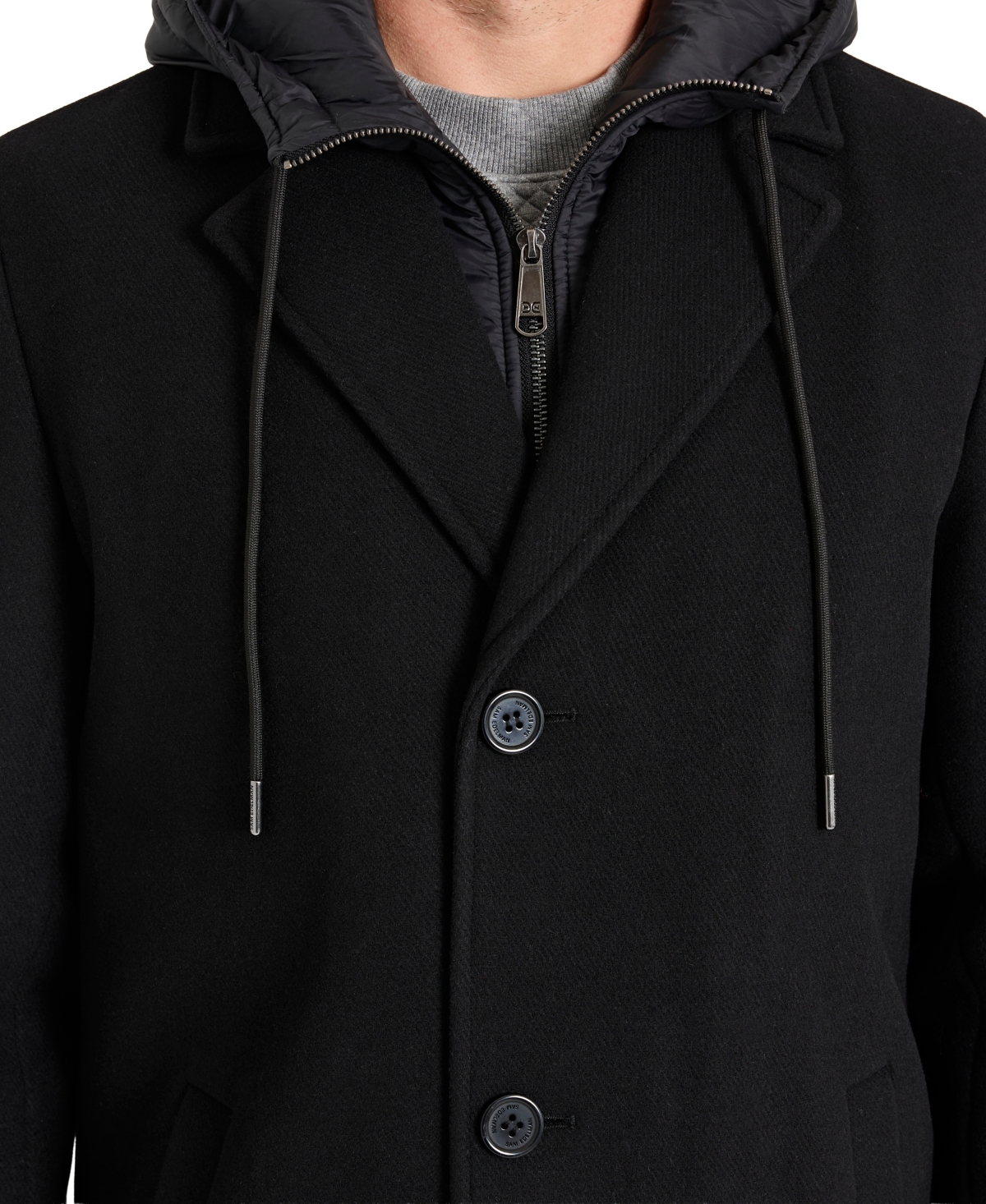 Sam Edelman Men's Single Breasted Wool Coat