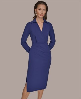 Women's Collared Midi Dress