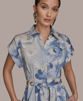 Women's Collared Short-Sleeve Dress