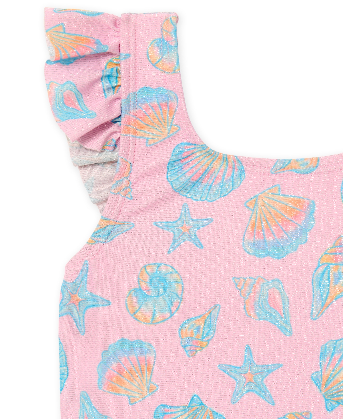 Angel Beach Toddler Girls 2T-5T Square Neck One-Piece Swimsuit