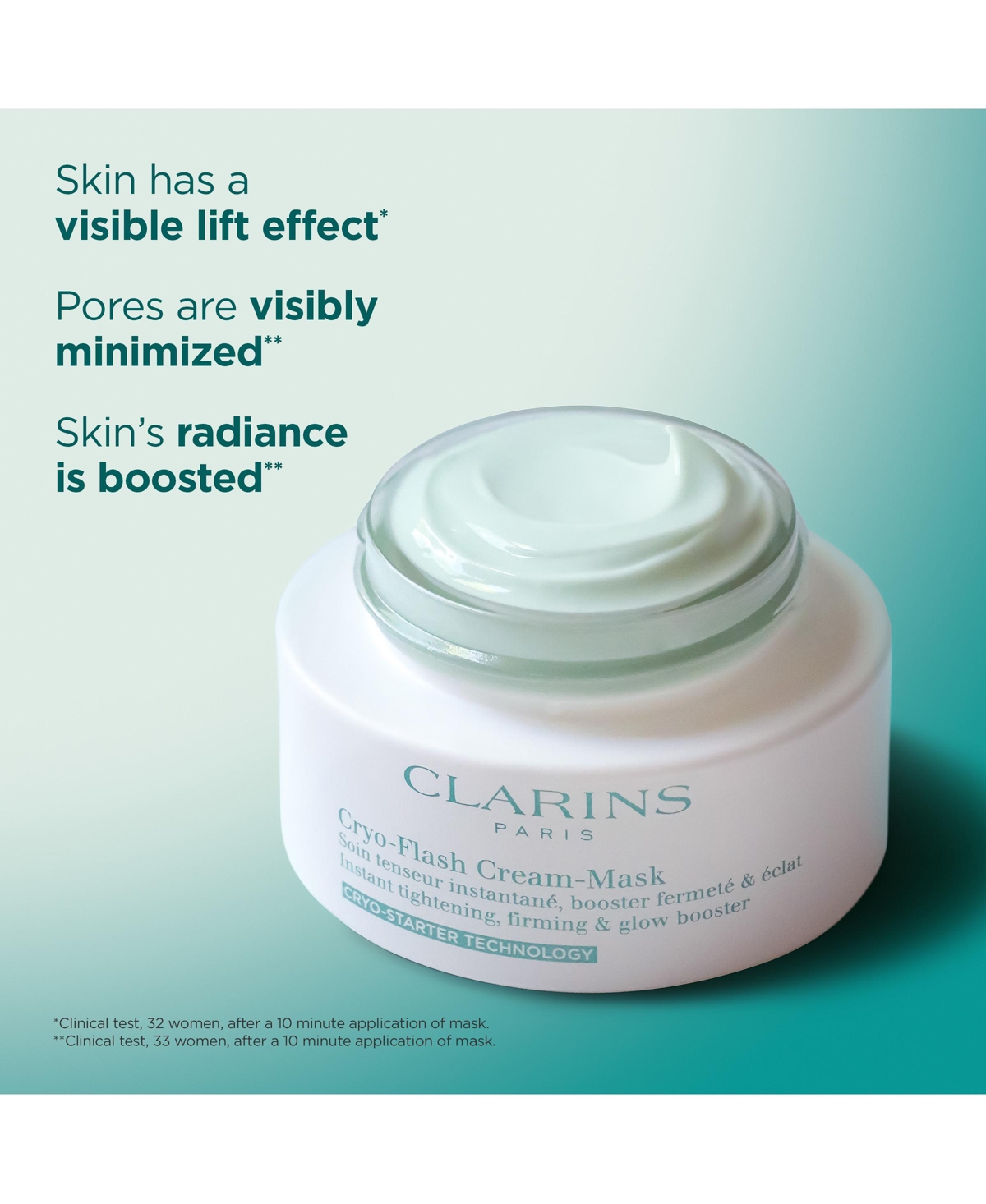 Clarins Cryo-Flash Instant Lift Effect & Glow Boosting Face Mask