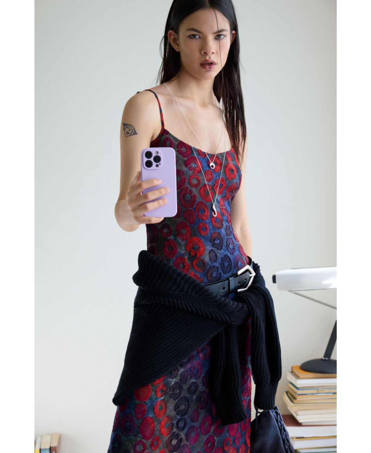 Desigual Women's 2-in-1 dress cardigan